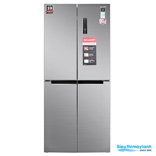 Tủ lạnh Sharp Inverter 401 Lít 4 cửa SJ-FXP480V-SL Multi Door