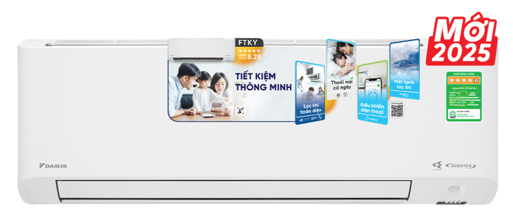 Máy lạnh Daikin FTKY25ZVMV Inverter 1Hp - wifi