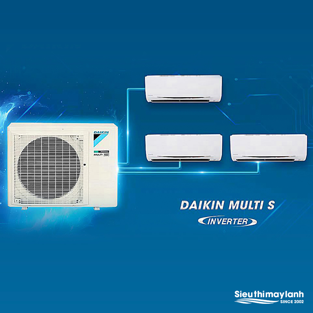 (Combo khuyến mãi) Hệ thống máy lạnh Daikin Multi S Inverter 3.0 HP (3 Ngựa) - MKC70SVMV-CTKC25RVMV+CTKC25RVMV+CTKC25RVMV (Combo khuyến mãi) Hệ thống máy lạnh Daikin Multi S Inverter 3.0 HP (3 Ngựa) - MKC70SVMV-CTKC25RVMV+CTKC25RVMV+CTKC25RVMV